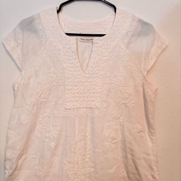 Roller Rabbit Faith Dress White Eyelet Embroidered Summer Dress size Small - Picture 4 of 6